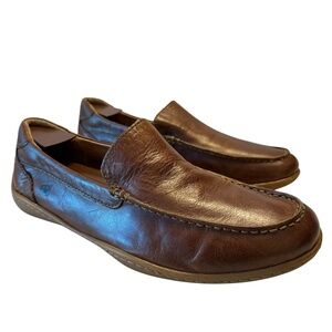 Born Watson Loafers Men's Brown Leather Casual Driving Shoes Slip-on Size 9